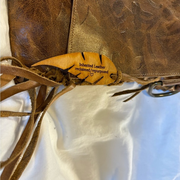 Inherited Leather boho fringe envelope bag - Picture 2 of 6